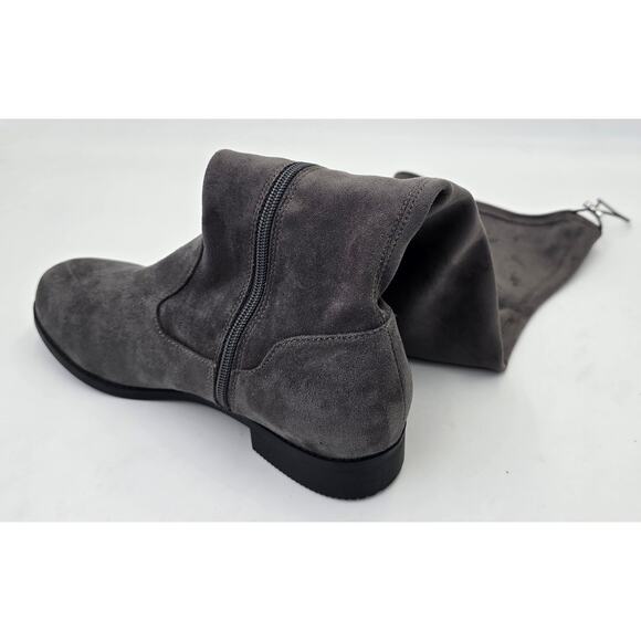 JUSTFAB Reena Over The Knee Boots Gray Faux Suede Women's 8.5 - Picture 6 of 10